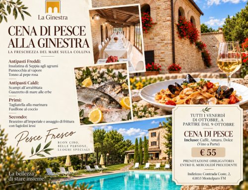 Cena di pesce alla Ginestra: ogni venerdì dal 9 ottobre